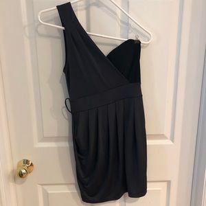 Forever 21 One Shoulder Black Dress